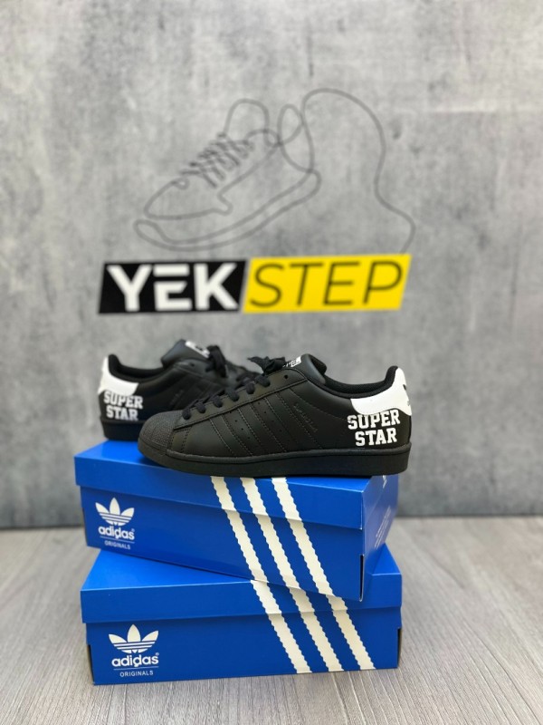 Adidas Süperstar Siyah-Yazılı